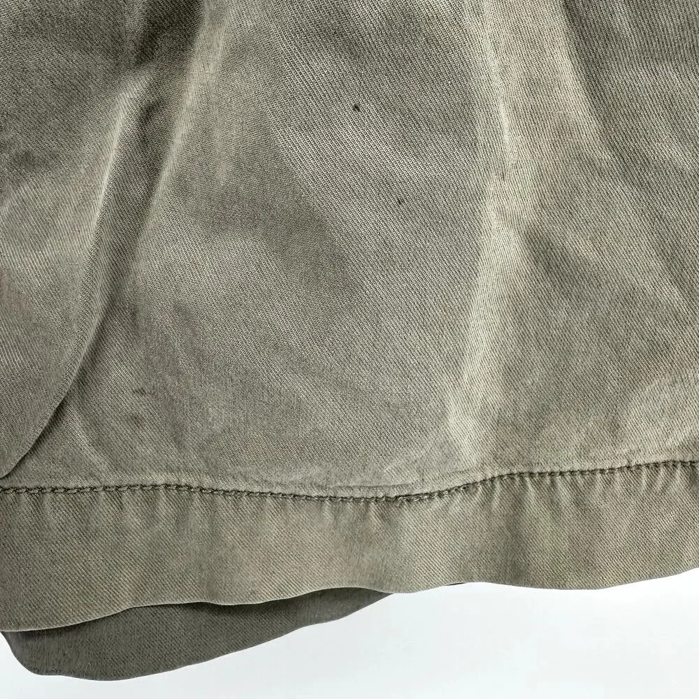 Tommy Bahama Casual Shorts Slash Pockets Zip Fly Outdoor Olive Beige 34